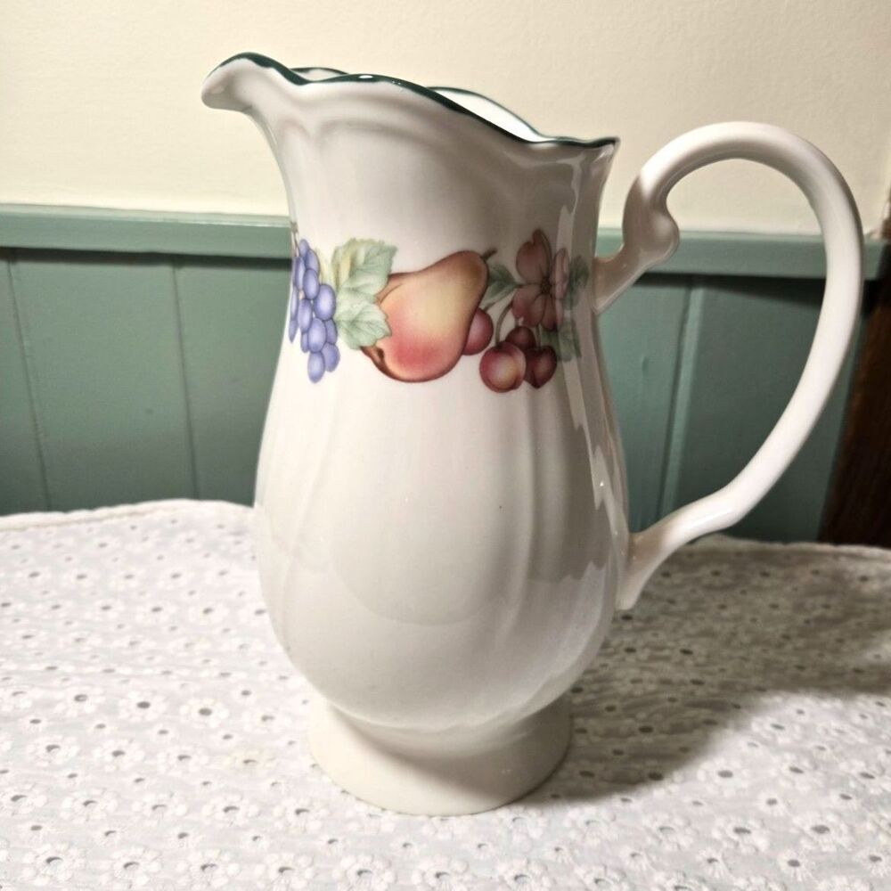 Vintage Market Day 64 Oz Ceramic Pitcher by Epoch Hand-painted Mint Condition